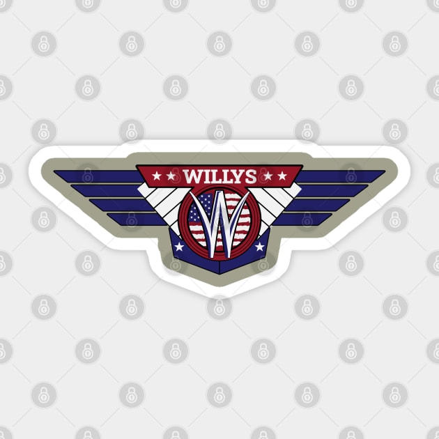 Willys America Military Pendant Sticker by SunGraphicsLab